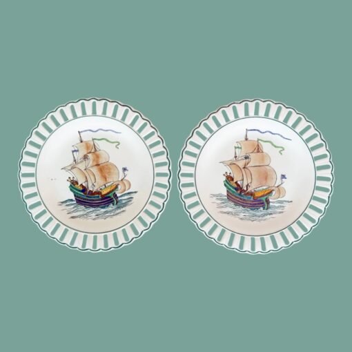 Set of Ten Nautical Wedgewood Plates - Image 6